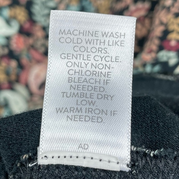 J.Jill Women's Large PETITE 3/4 Sleeve Pima Cotton Top Blouse Autumnal Floral - Picture 9 of 13